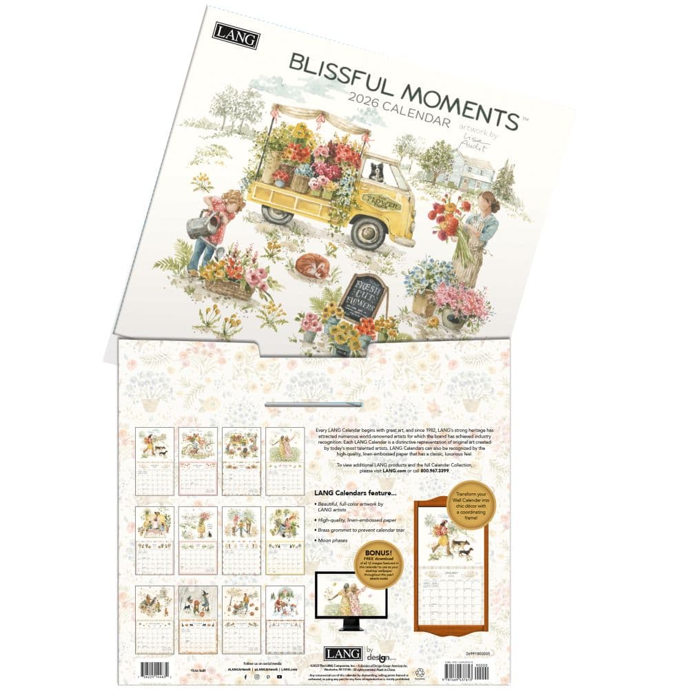 Blissful Moments 2026 Wall Calendar by Lisa Audit_ALT3