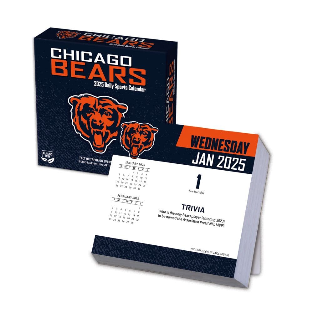 NFL Chicago Bears 2025 Desk Calendar