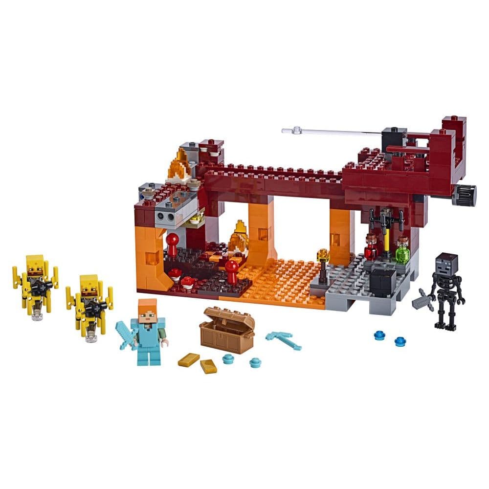 lego minecraft the blaze bridge playset