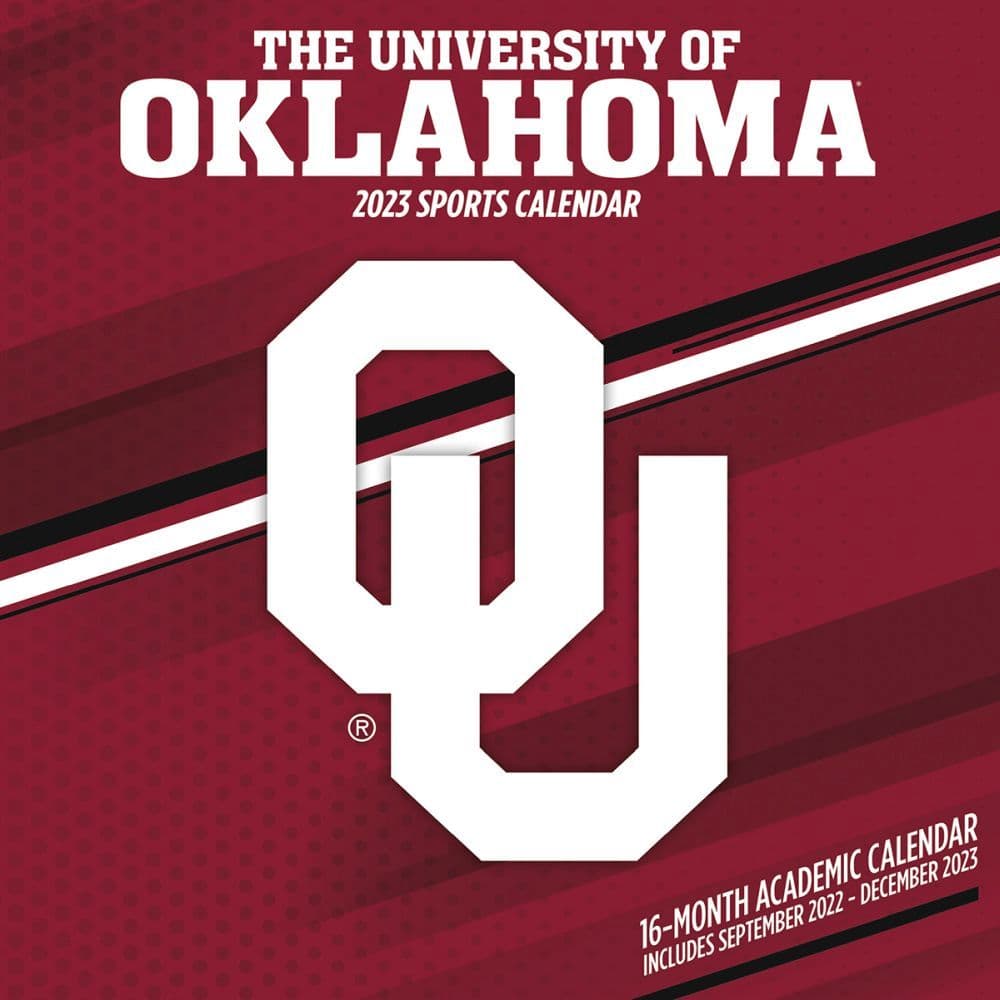 University of Oklahoma Sooner 2023 Wall Calendar