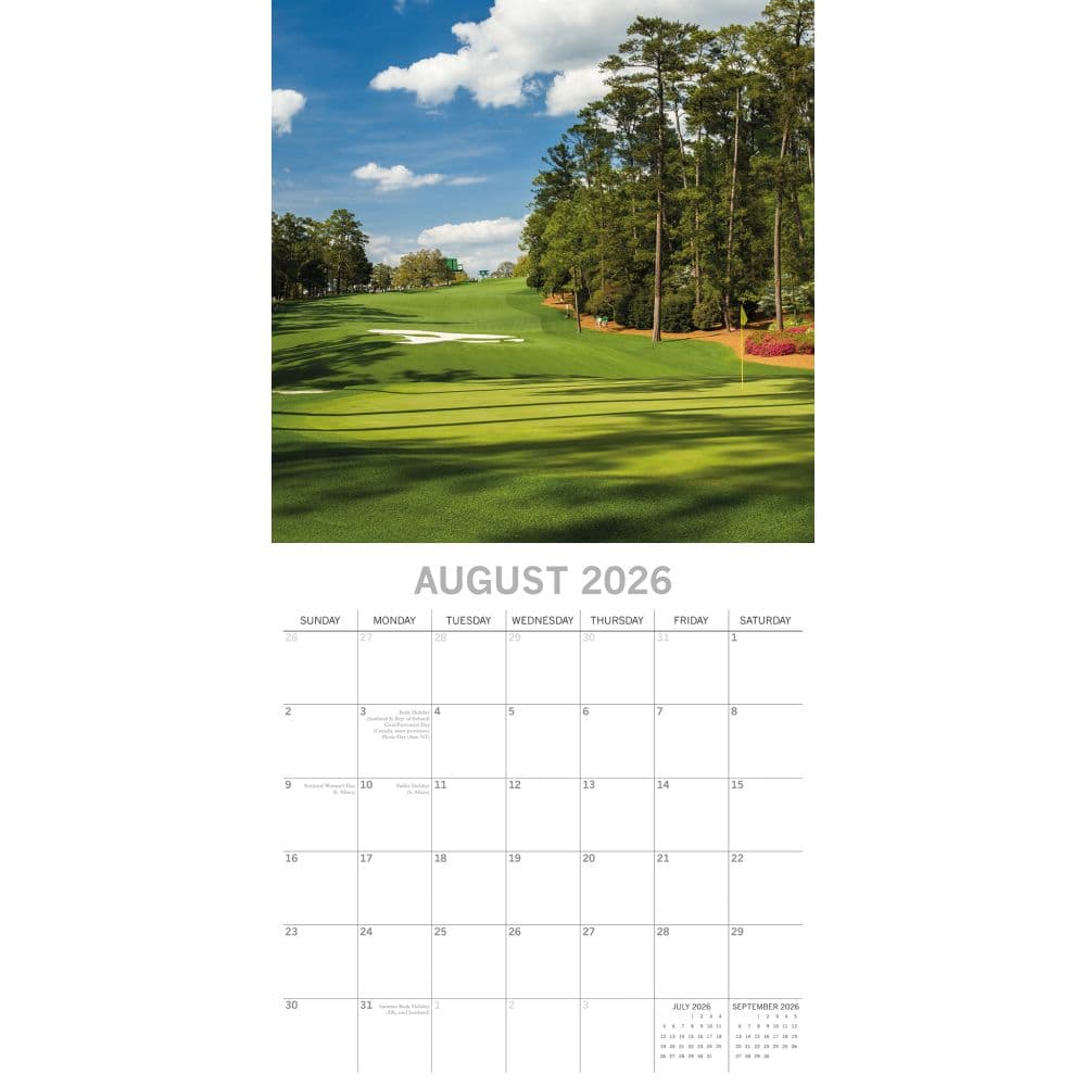 World of Golf 2026 Wall Calendar Third Alternate Image
