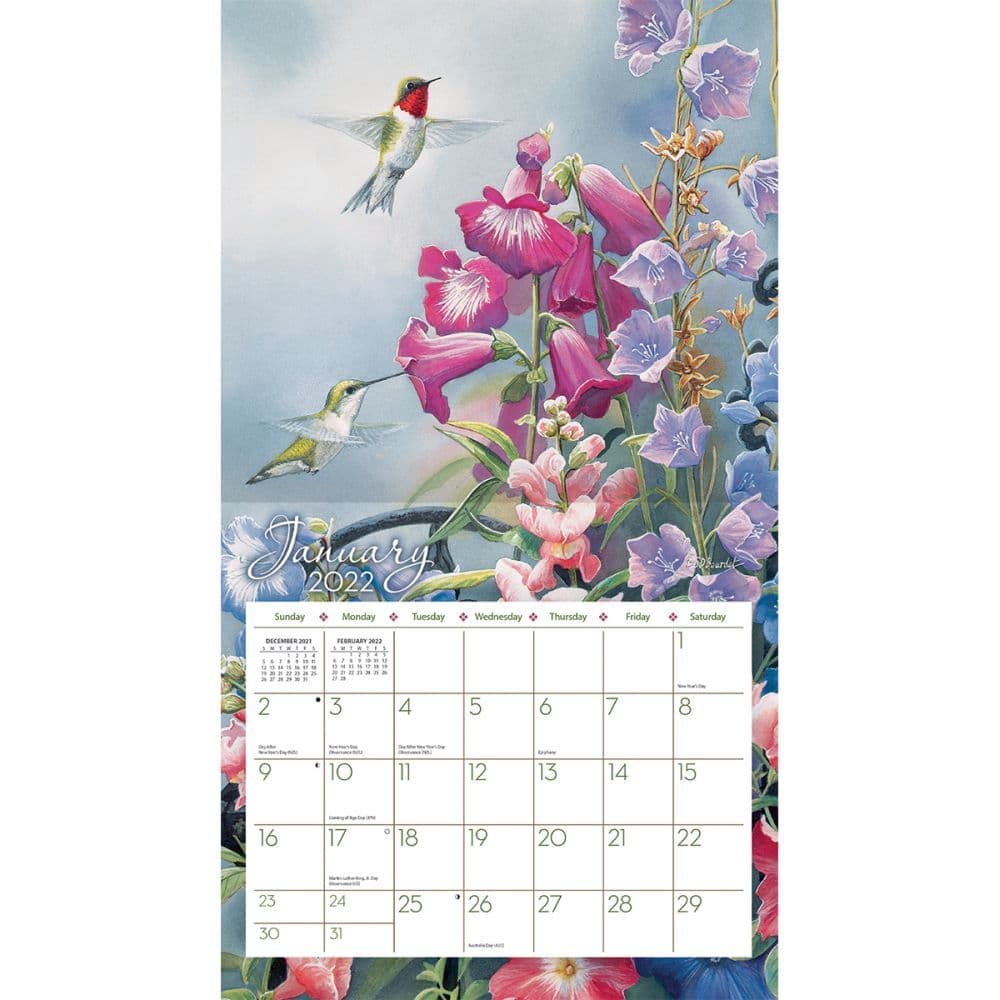 Hummingbirds 2022 Wall Calendar - Calendars.com