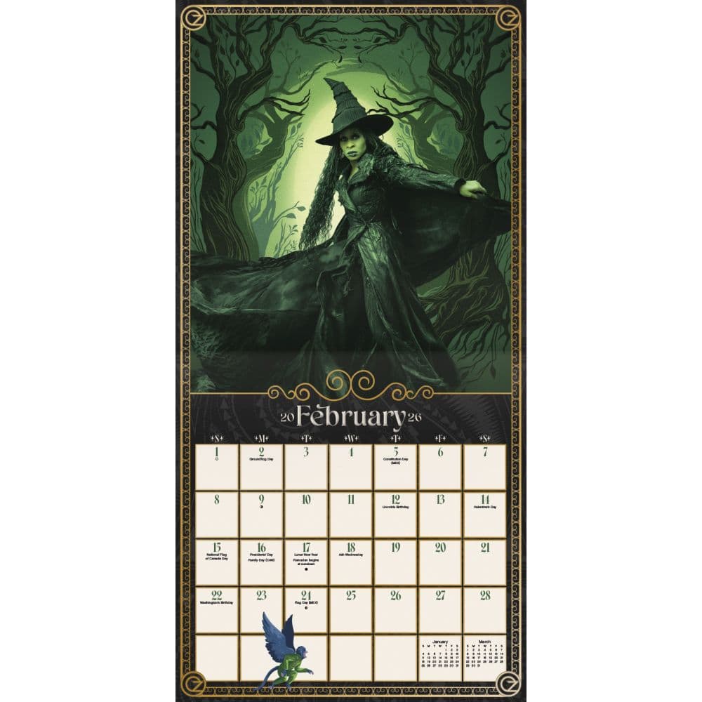 Wicked For Good Exclusive with Print 2026 Wall Calendar Third Alternate Image