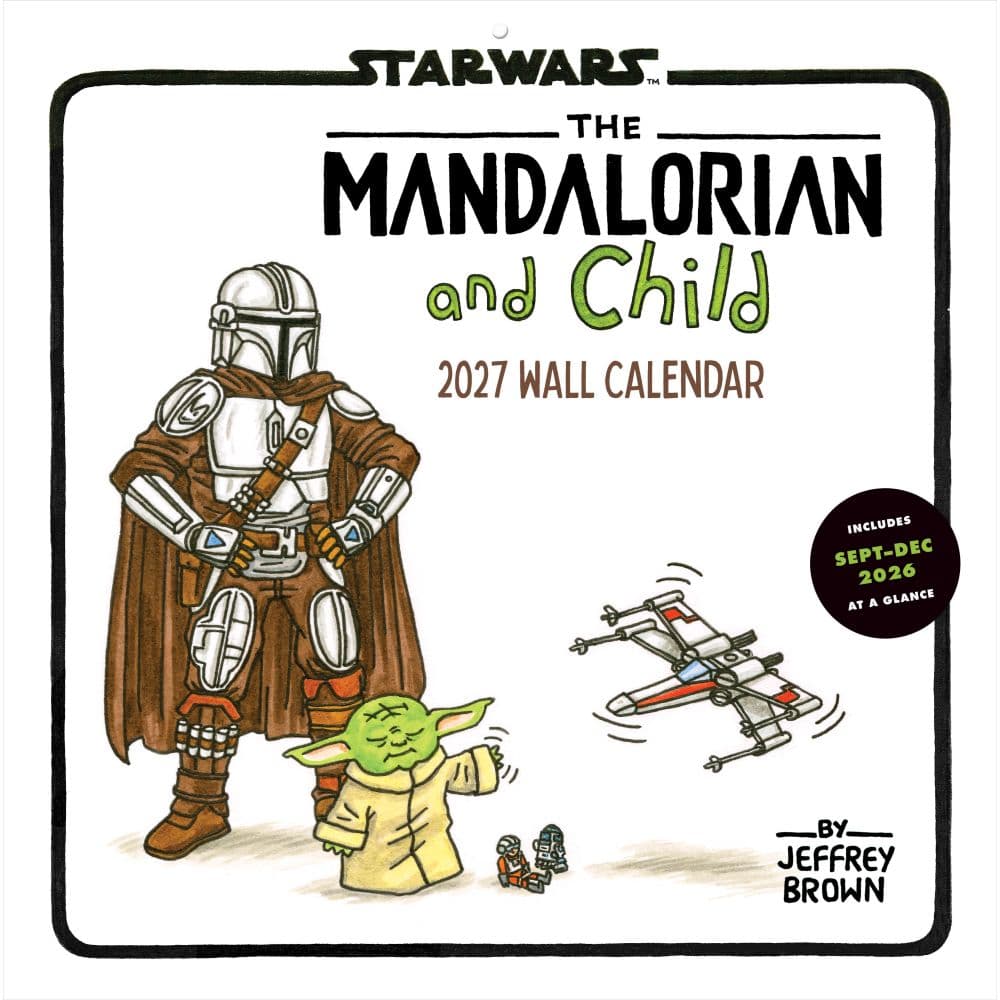 Mandalorian &amp; Child 2027 Wall Calendar Main Product Image