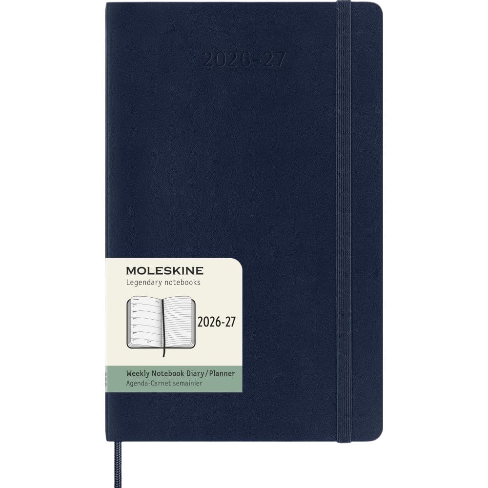 image Moleskine Sapphire Blue 2027 Large Soft Cover Weekly Planner Main Product Image
