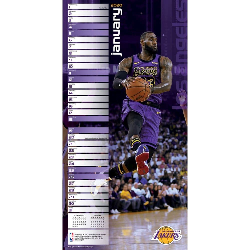 Los Angeles Lakers Wall Calendar