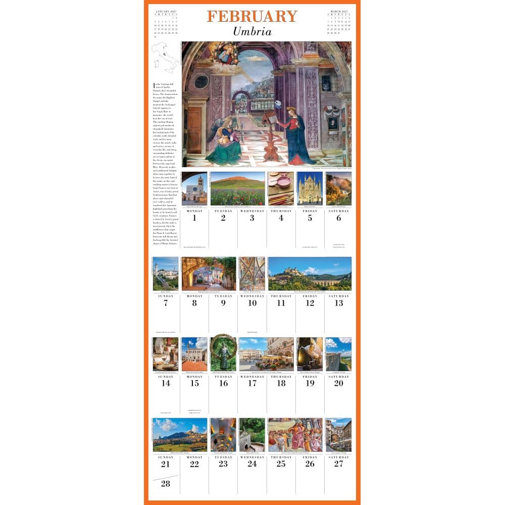 365 Days in Italy Picture-A-Day 2027 Wall Calendar Second Alternate Image
