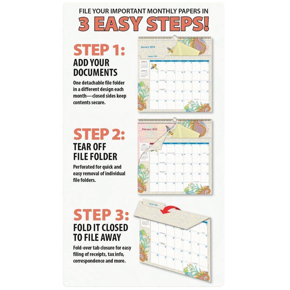 Ladybird File It 2024 Wall Calendar Calendars