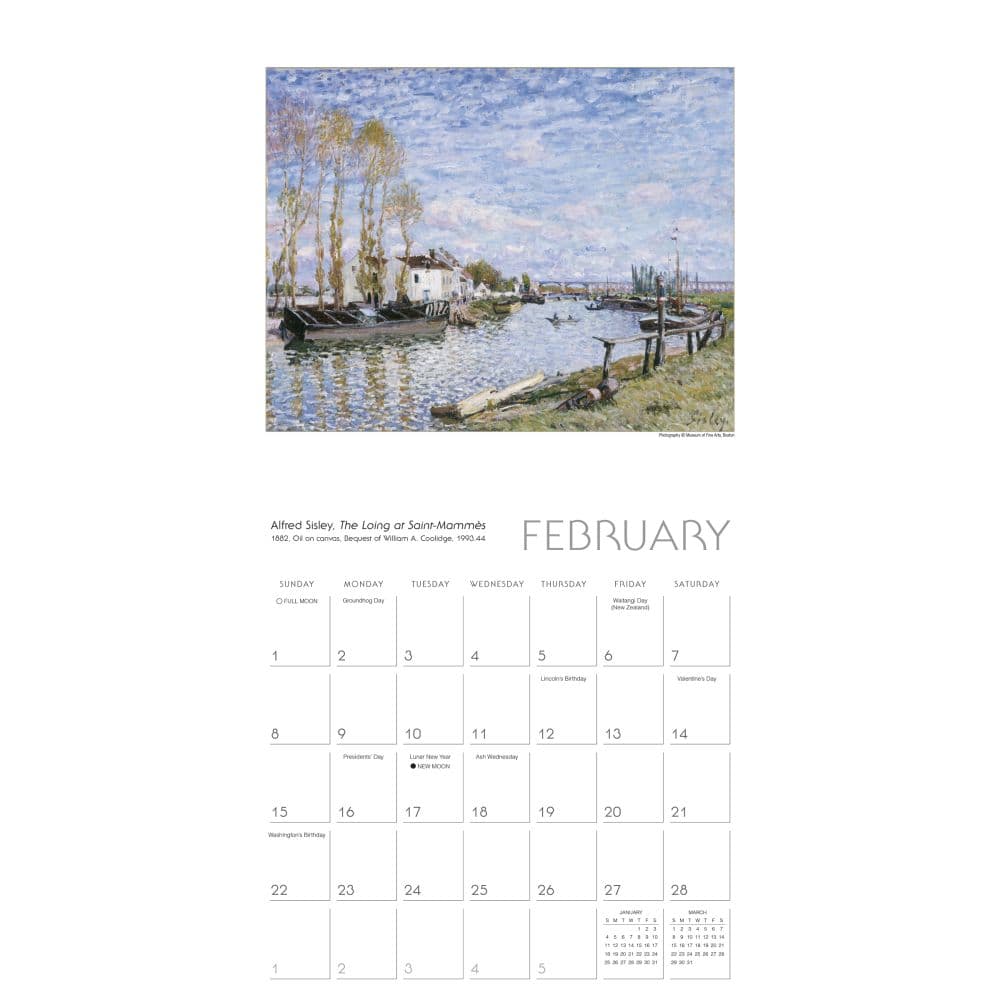 Impressionism and Beyond 2026 Wall Calendar Second Alternate image