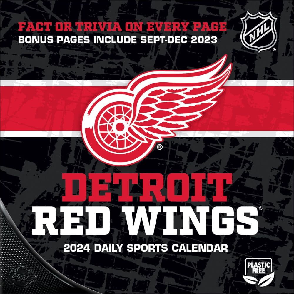 Detroit Red Wings 2024 Desk Calendar First Alternate Image width=&quot;1000&quot; height=&quot;1000&quot;