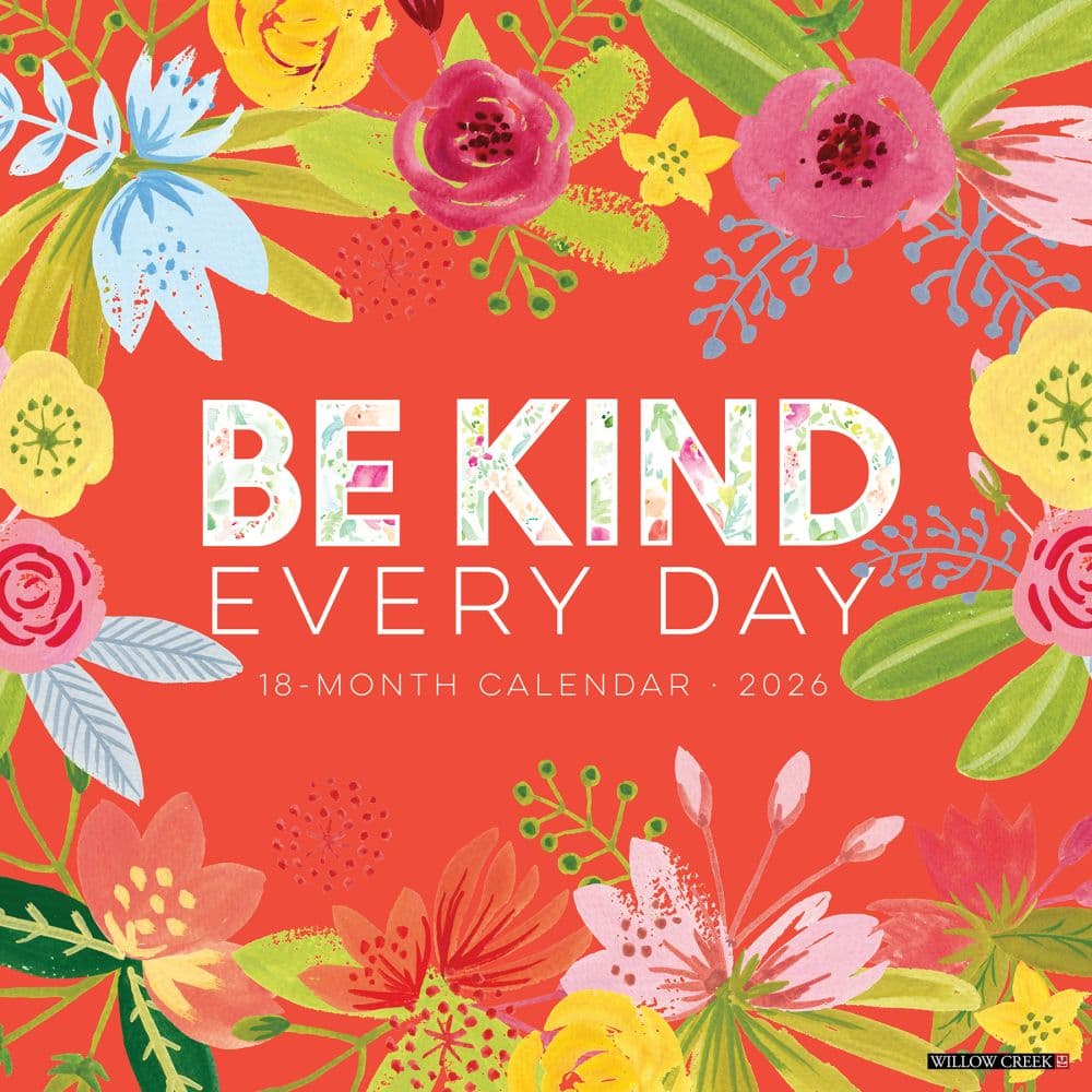Be Kind 2026 Wall Calendar Main Image