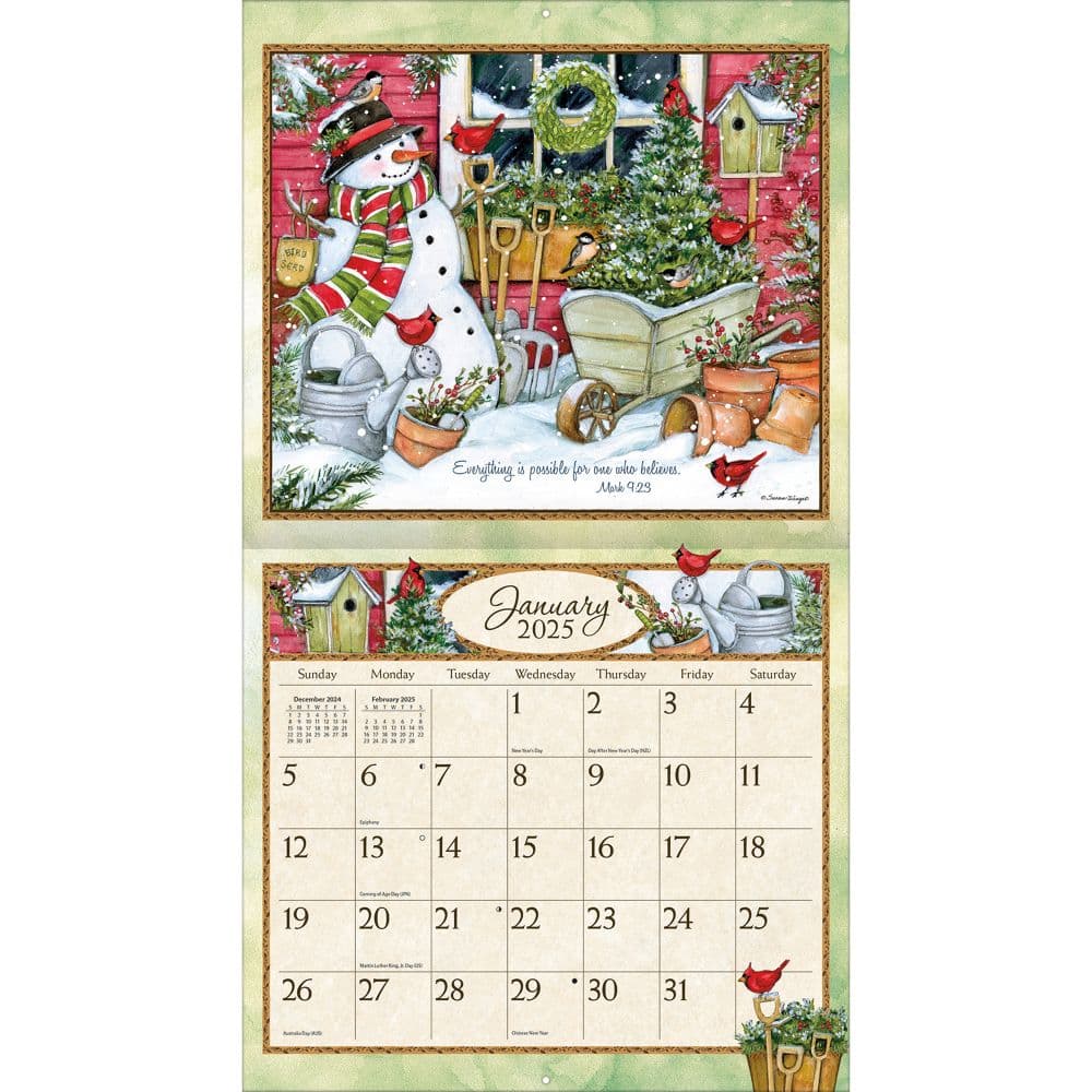 Bountiful Blessings 2025 Wall Calendar by Susan Winget_ALT2