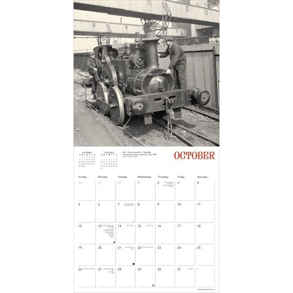 Steam Trains Heritage 2025 Wall Calendar Third Alternate Image