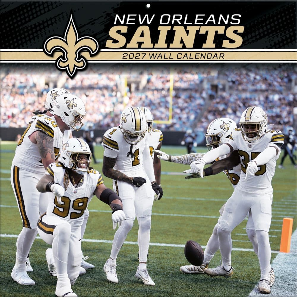image NFL New Orleans Saints 2027 Wall Calendar Main Product Image
