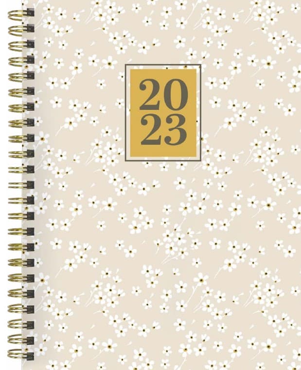 TF Publishing Tiny Blossoms 2023 Medium Daily Weekly Monthly Planner