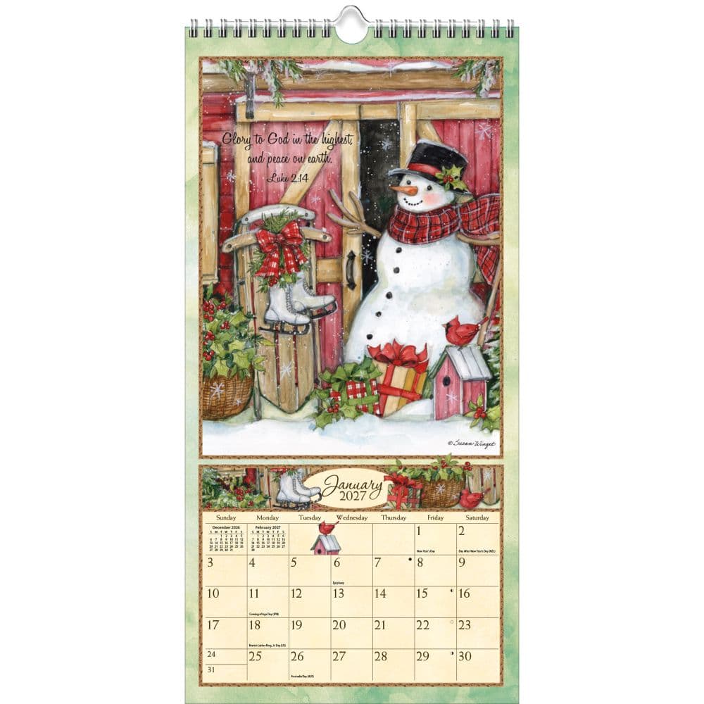 Bountiful Blessings 2027 Vertical Wall Calendar by Susan Winget Second Alternate Image