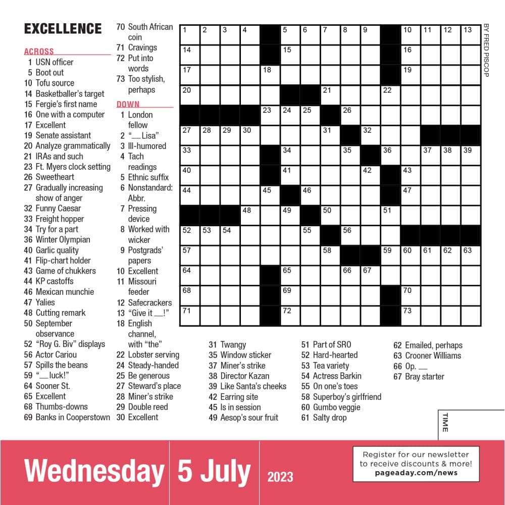 Mensa Crossword 2023 Desk Calendar - Calendars.com