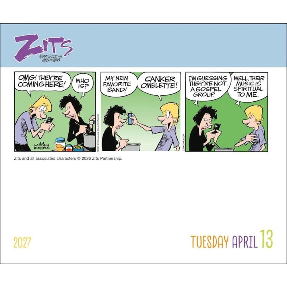 Zits 2027 Desk Calendar Fourth Alternate Image