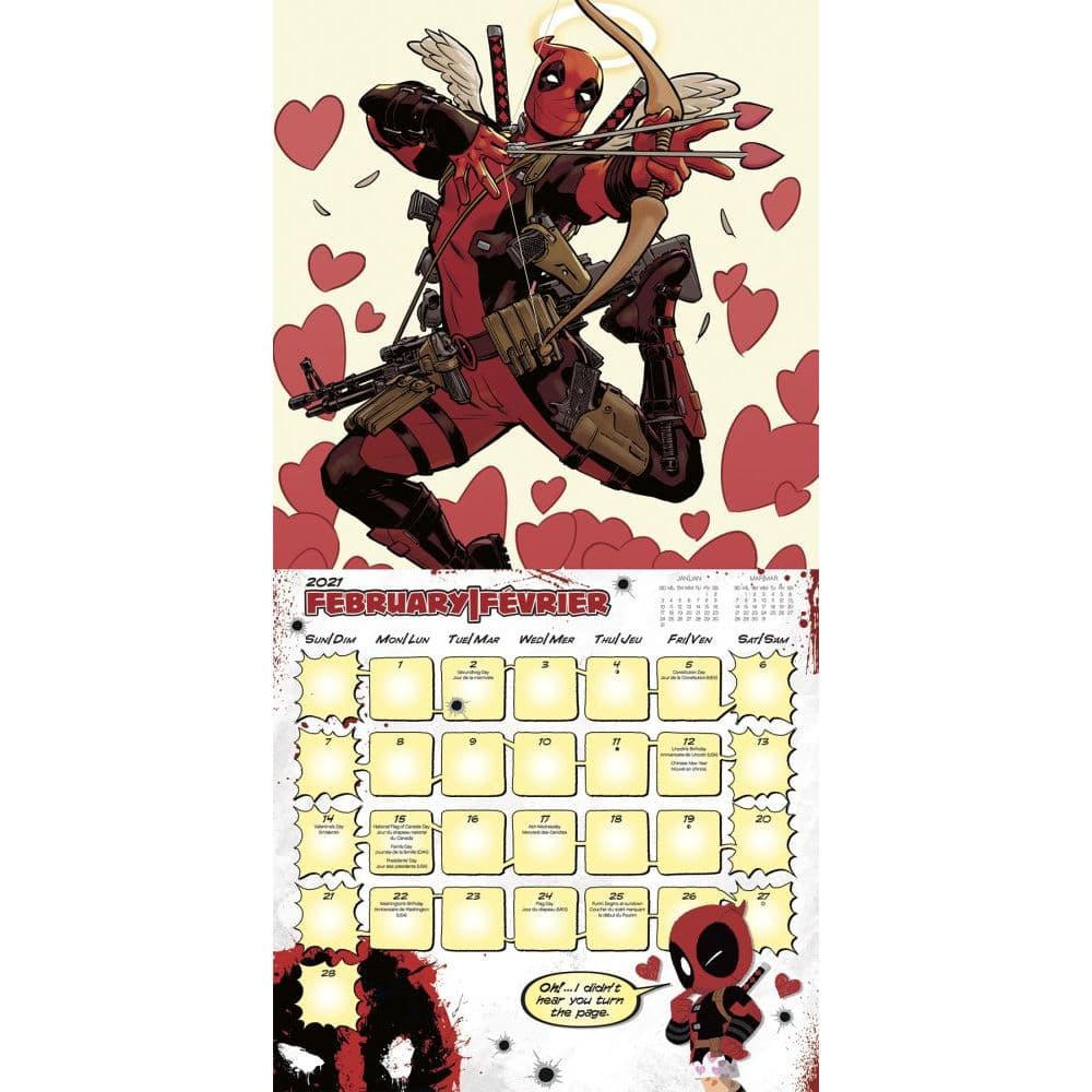 Deadpool Wall Calendar - Calendars.com