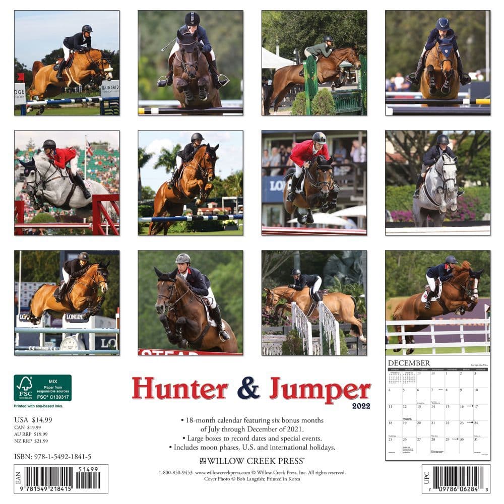 Hunter Jumper 2022 Wall Calendar - Calendars.com