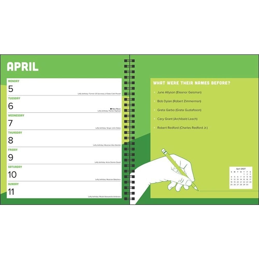 Left Handers 2027 Engagement Planner Third Alternate Image