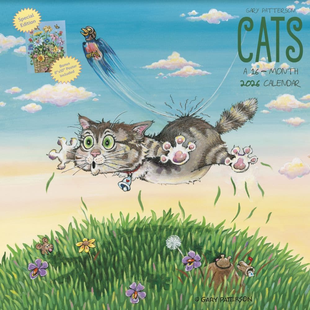 Gary Patterson Cats Exclusive with Bonus Print 2026 Wall Calendar Main Image