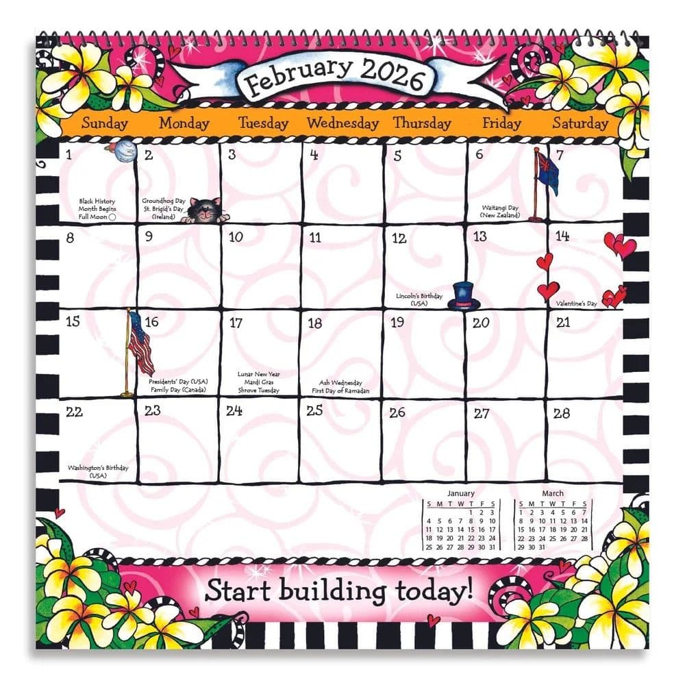 Live A Life Worth Loving 2026 Wall Calendar by Suzy Toronto Fifth Alternate Image