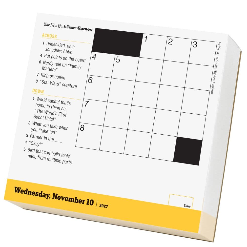 New York Times Mini Crossword 2027 Page-A-Day Desk Calendar Second Alternate Image