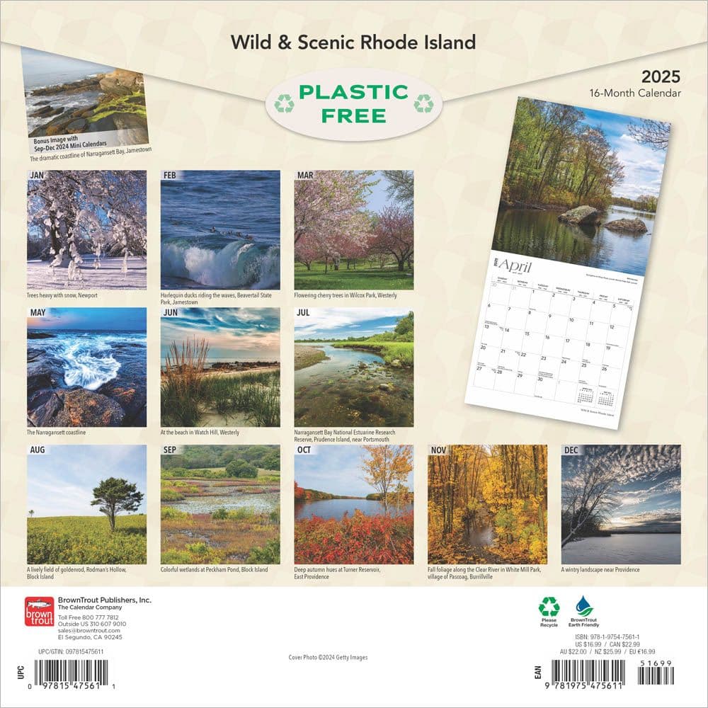 Rhode Island 2025 Wall Calendar First Alternate Image width=&quot;1000&quot; height=&quot;1000&quot;