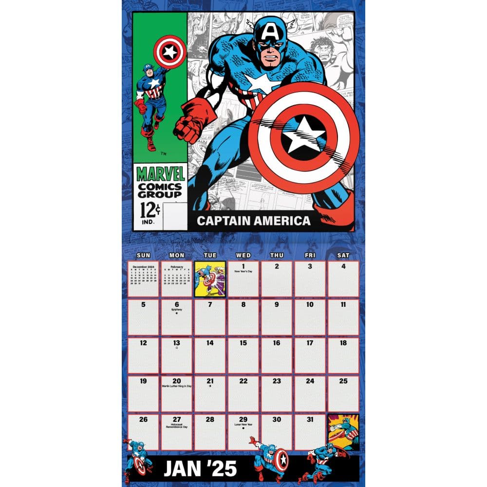 Marvel Comics 2025 Wall Calendar Second Alternate Image