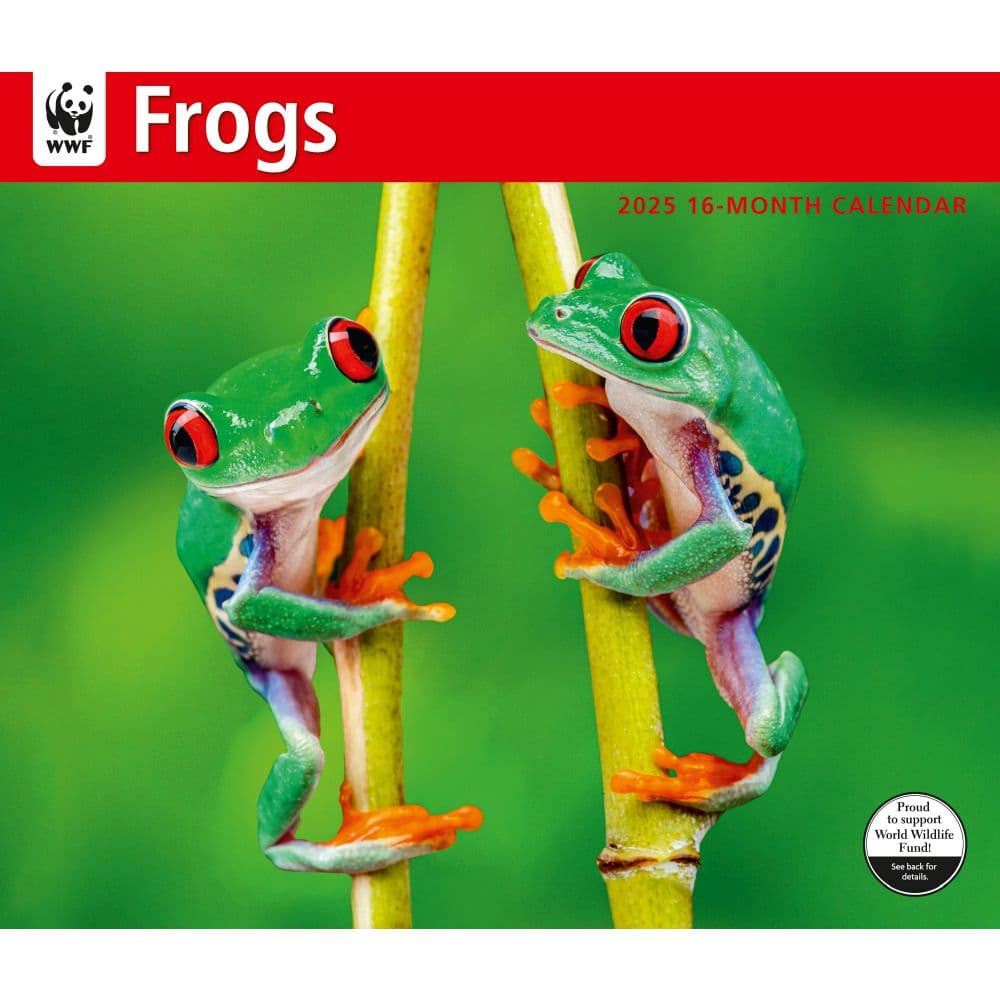 Frogs WWF 2025 Wall Calendar