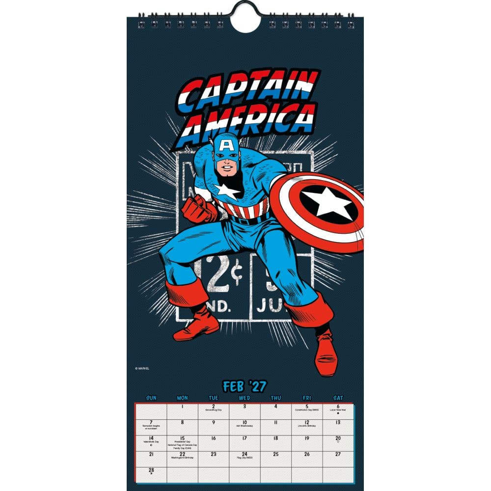 Marvel Comics 2027 Slim Wall Calendar Third Alternate Image