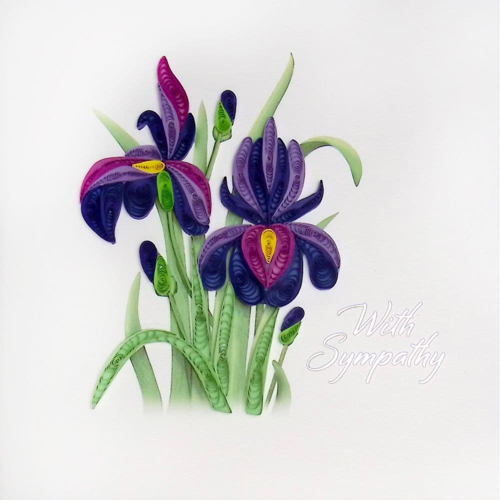 Take Heart Iris Sympathy Card First Alternate Image