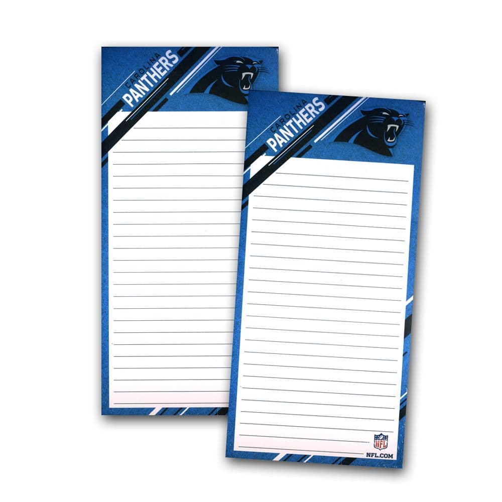 Carolina Panthers List Pad (2 Pack) - Calendars.com