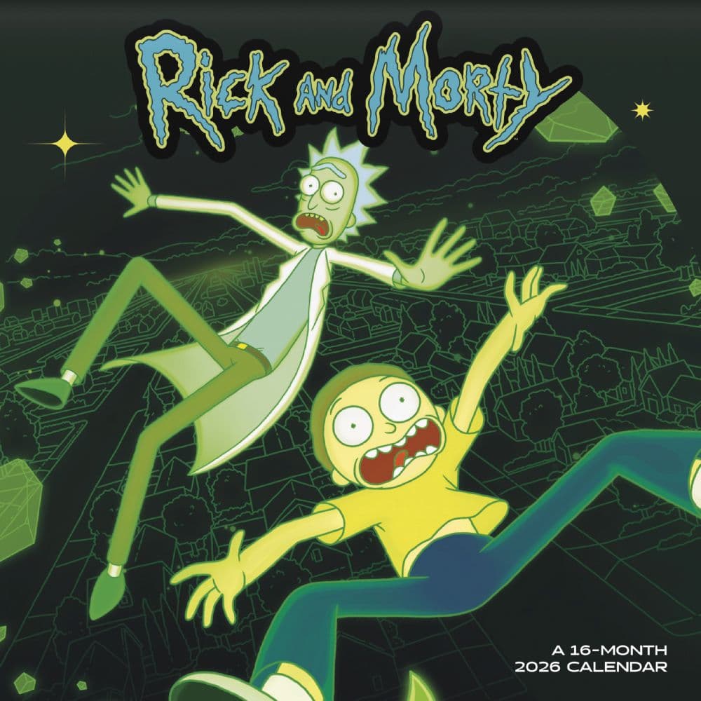 Rick and Morty 2026 Mini Wall Calendar Main Product Image