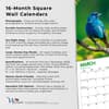 image Birds 2026 Wall Calendar Fifth  Alternate Image