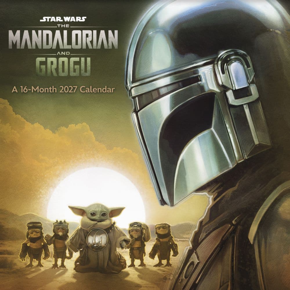 image Star Wars Mandalorian Grogu 2027 Mini Wall Calendar Main Product Image