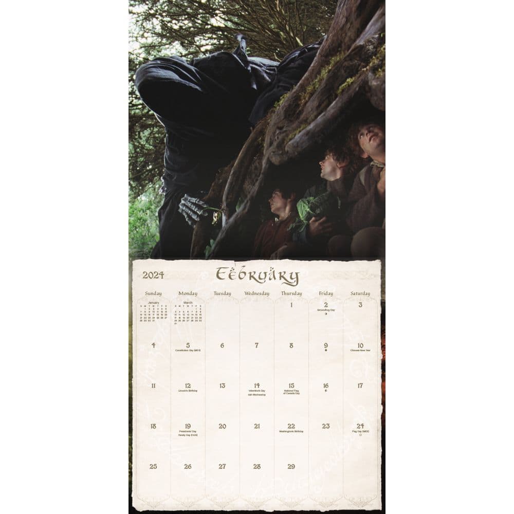 Lord of the Rings 2024 Wall Calendar - Calendars.com