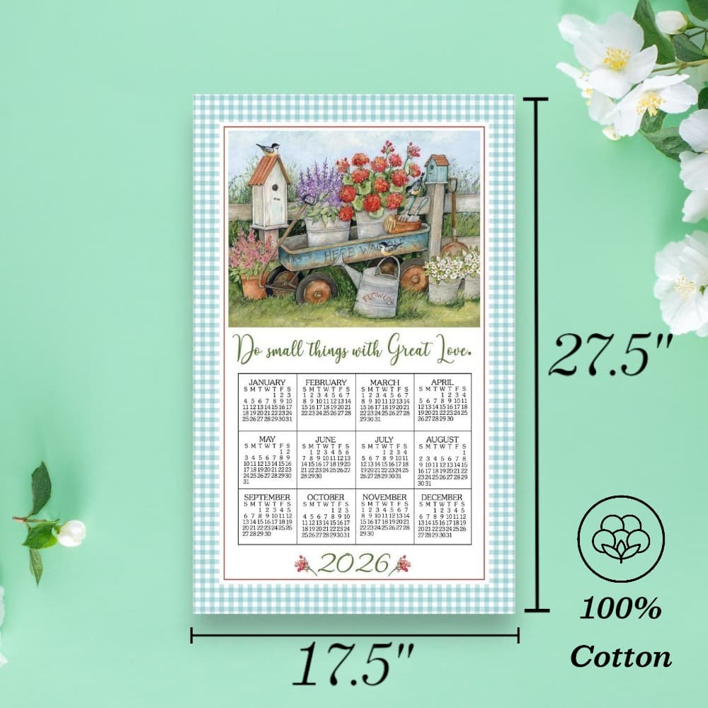 Blue Wagon 2026 Calendar Towel First Alternate Image