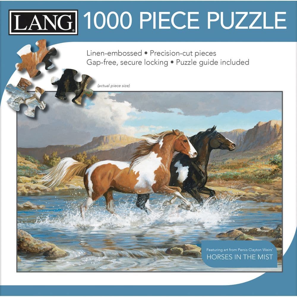 Stream Canter 1000 Piece Puzzle by Persis Clayton Weirs