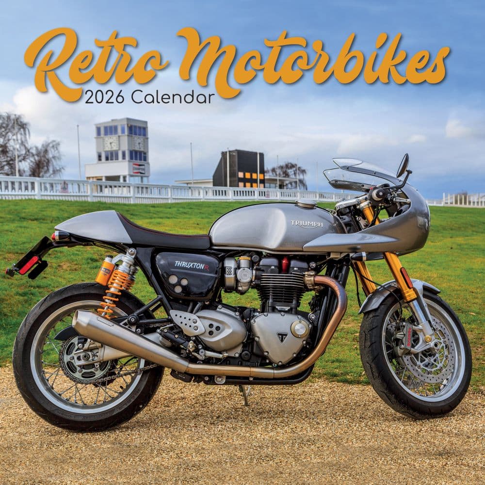 Retro Motorbikes 2026 Wall Calendar Main Image