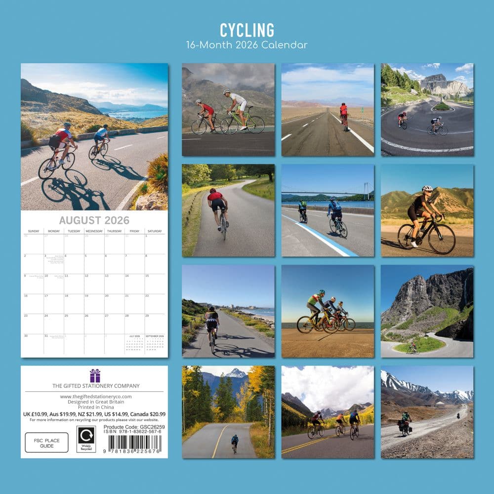 Cycling 2026 Wall Calendar First Alternate Image