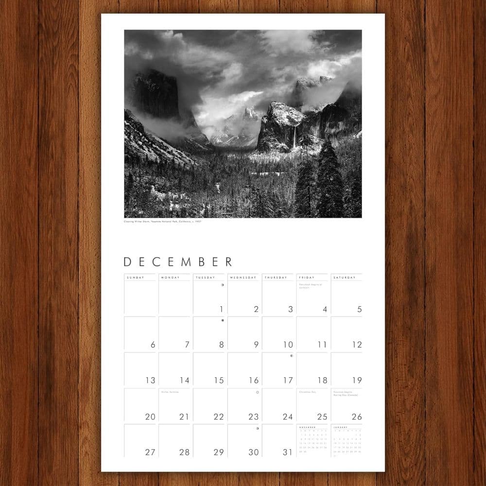 Ansel Adams 2026 Wall Calendar Sixth  Alternate Image