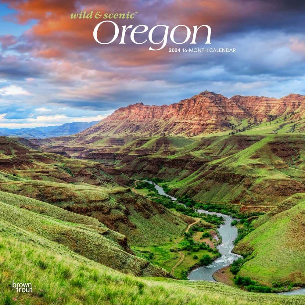Oregon Wild and Scenic 2024 Wall Calendar Main Product Image width=&quot;1000&quot; height=&quot;1000&quot;