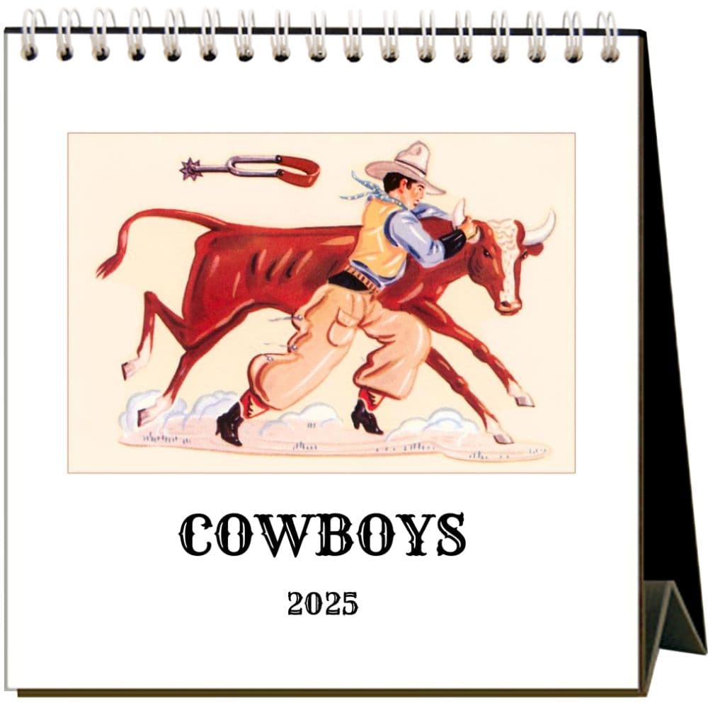 Cowboys 2025 Easel Desk Calendar