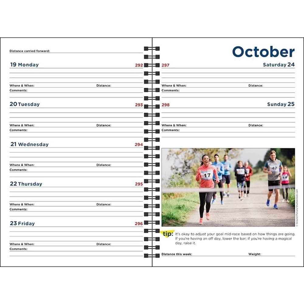 Runners Log 2026 Engagement Planner Fifth Alternate Image