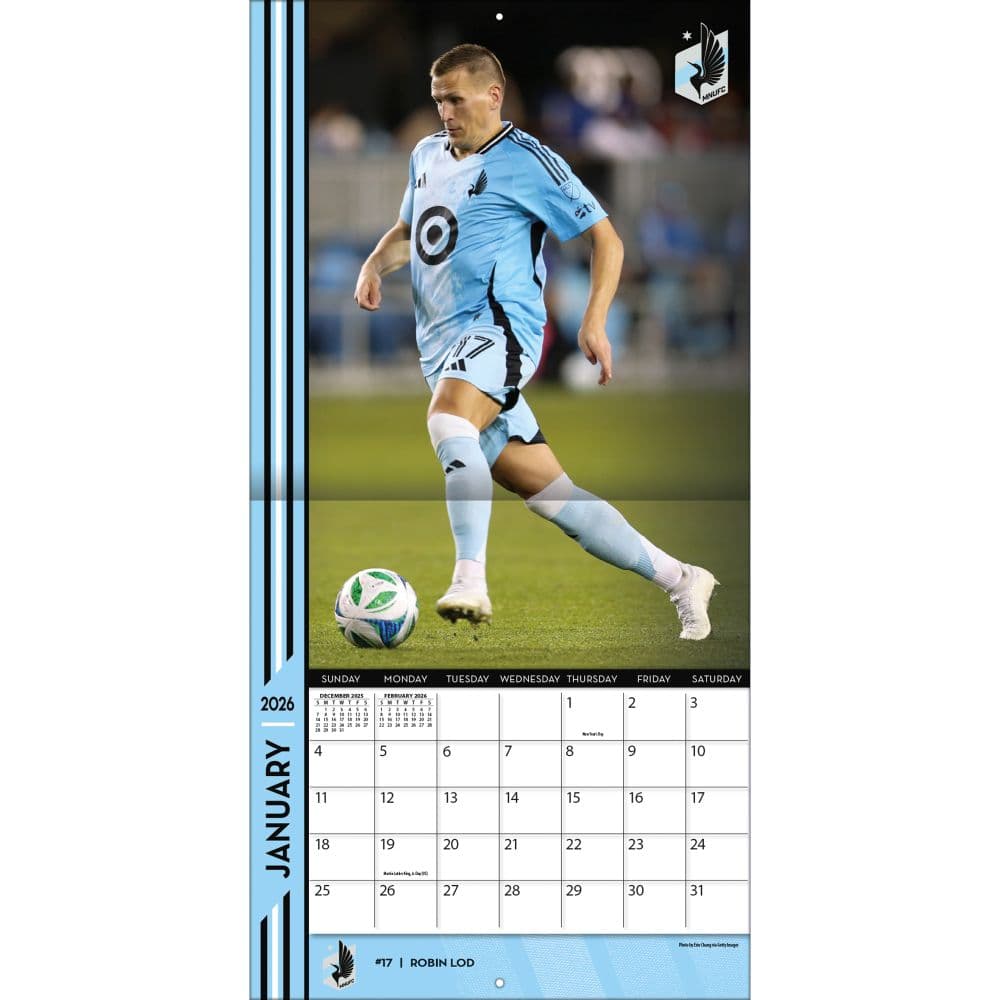 MLS Minnesota United FC 2026 Wall Calendar Third Alternate Image
