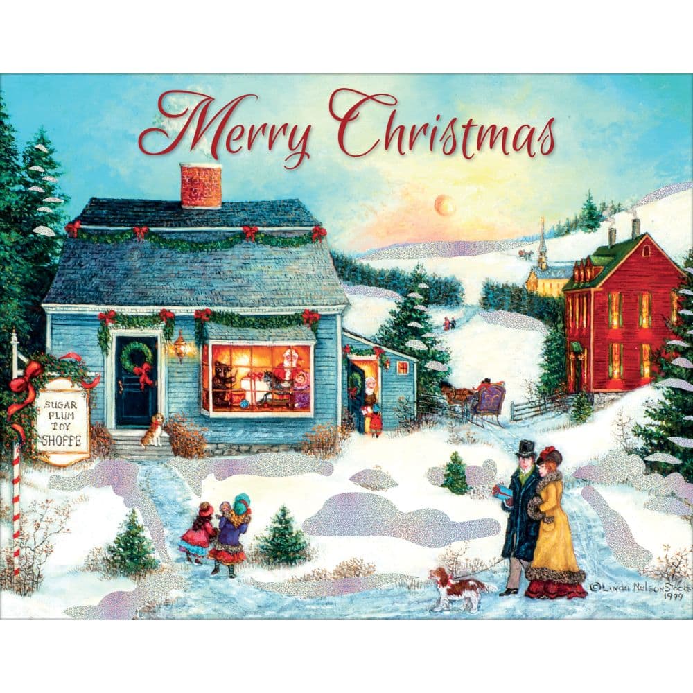Sugar Plum Toy Shoppe Boxed Christmas Cards by Linda Nelson Stocks First Alternate Image