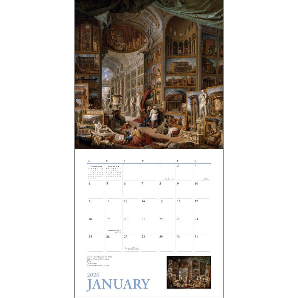 Great Works of the Louvre 2026 Wall Calendar Second Alternate Image