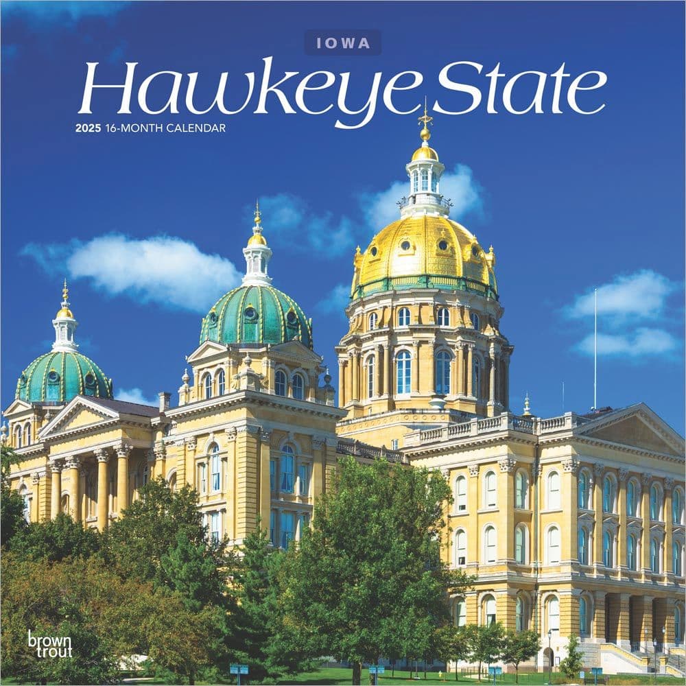 Hawkeye State Iowa Places 2025 Wall Calendar Main Image